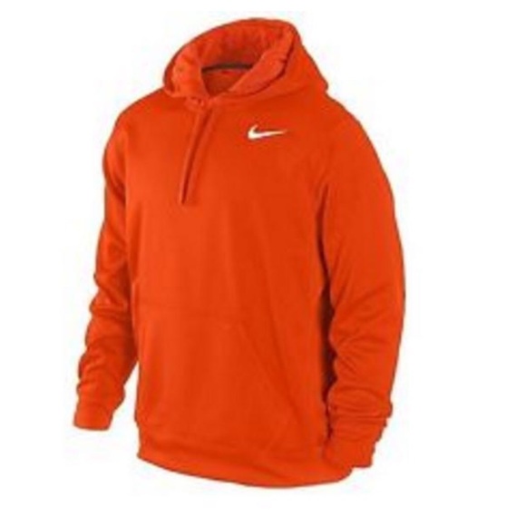 nike men's orange hoodie